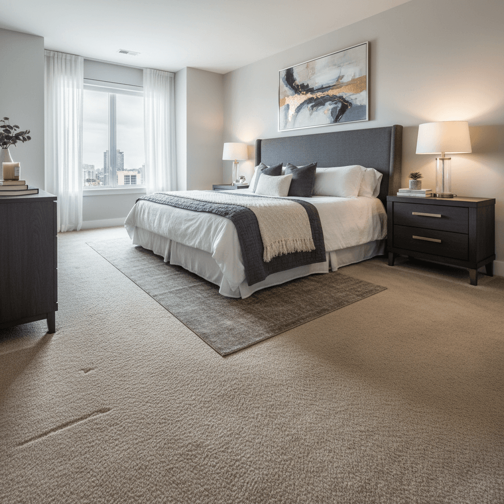 Virtual staging wall & floor replacement example 1