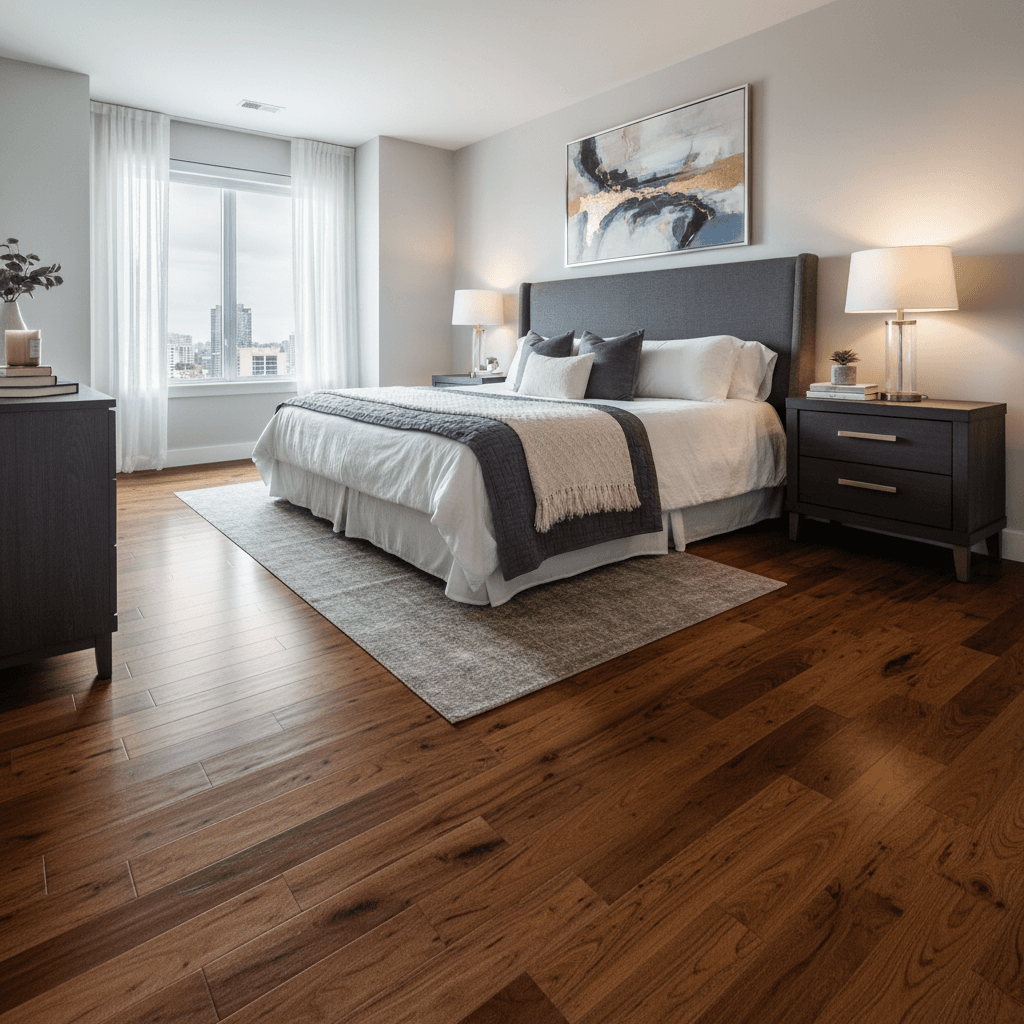 Virtual staging wall & floor replacement example 2